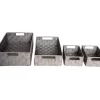 Taupe 4-Piece Woven Strap Storage Bin Set