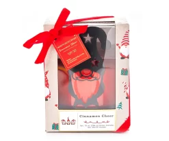 Cinnamon Cheer Glass Candle & Gnome Metal Holder Gift Set, 10 Oz. -Home Decor Store 810613782 A0 1