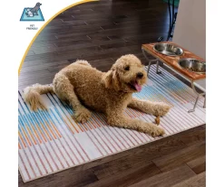 My Magic Carpet Dardon Gray Scallop-Border Washable Runner Rug, (2.5' X 7') -Home Decor Store 810615375 A4 7