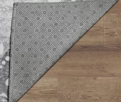 My Magic Carpet Dardon Gray Scallop-Border Washable Runner Rug, (2.5' X 7') -Home Decor Store 810615375 A5 4