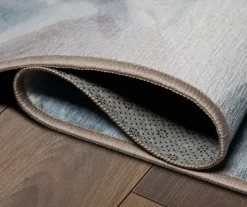 My Magic Carpet Sasha Blue & Cream Floral Washable Runner Rug, (2.5' X 7') -Home Decor Store 810615380 A8 3