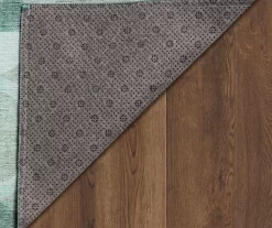 My Magic Carpet Dula Light Sage Green Circle Washable Runner Rug, (2.5' X 7') -Home Decor Store 810615394 A5 4