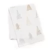 Frosted Forest Ivory, Silver & Gold Trees Table Runner