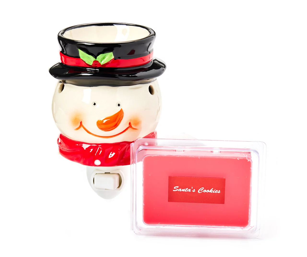 Snowman Plug-In Wax Warmer With Santa's Cookies Wax Melts 2 Snowman Plug-In Wax Warmer With Santa's Cookies Wax Melts - Image 2