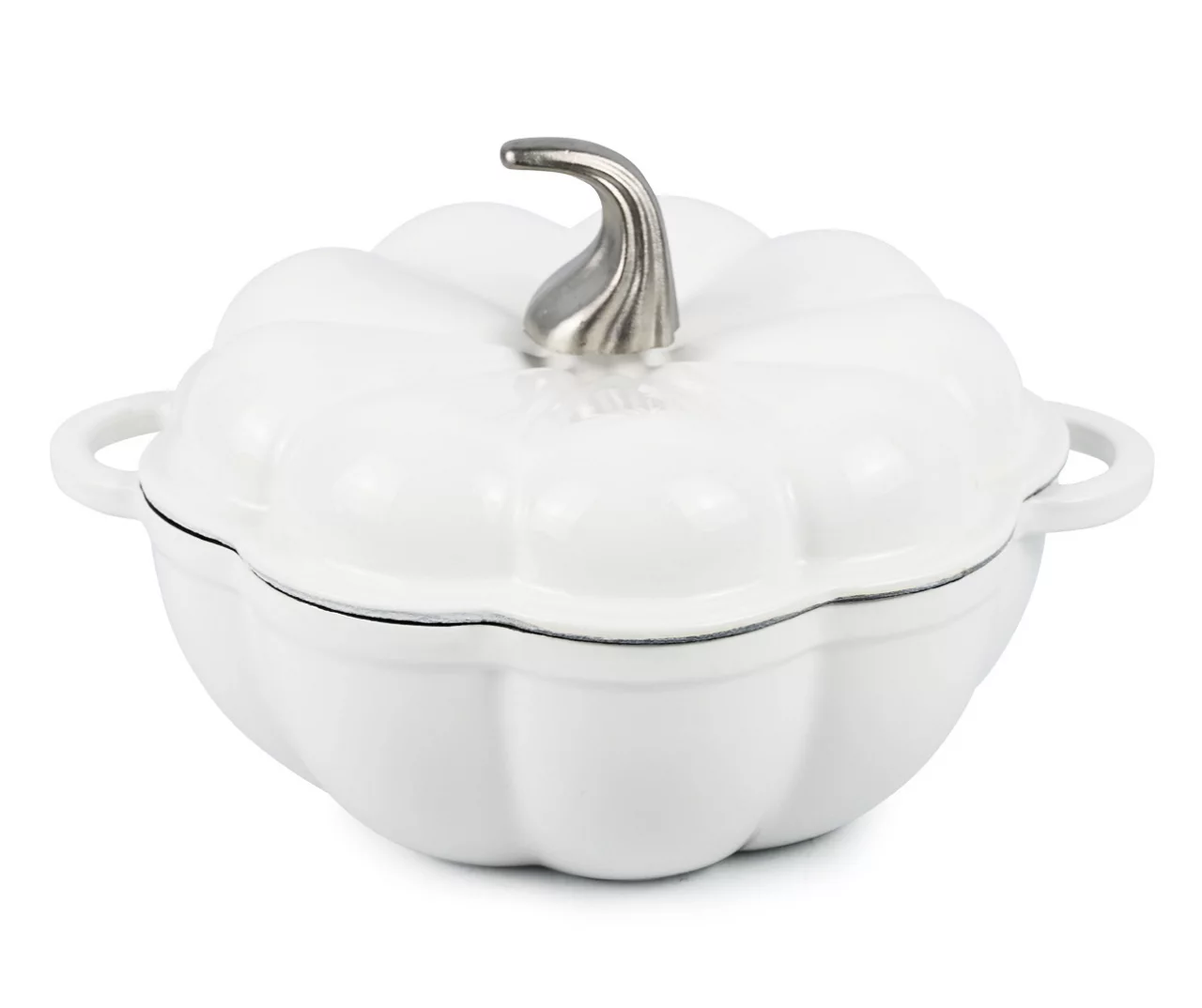 Pumpkin Enameled Cast Iron Dutch Oven, 1.8 Qt. 9 Pumpkin Enameled Cast Iron Dutch Oven, 1.8 Qt. - Image 9