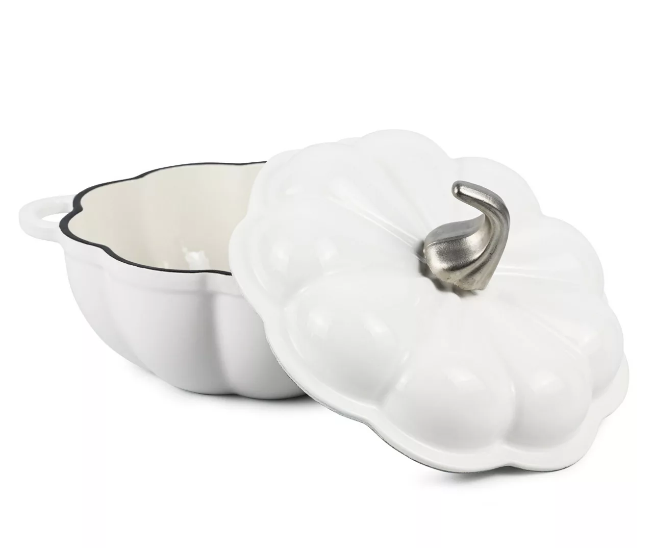 Pumpkin Enameled Cast Iron Dutch Oven, 1.8 Qt. 2 Pumpkin Enameled Cast Iron Dutch Oven, 1.8 Qt. - Image 2