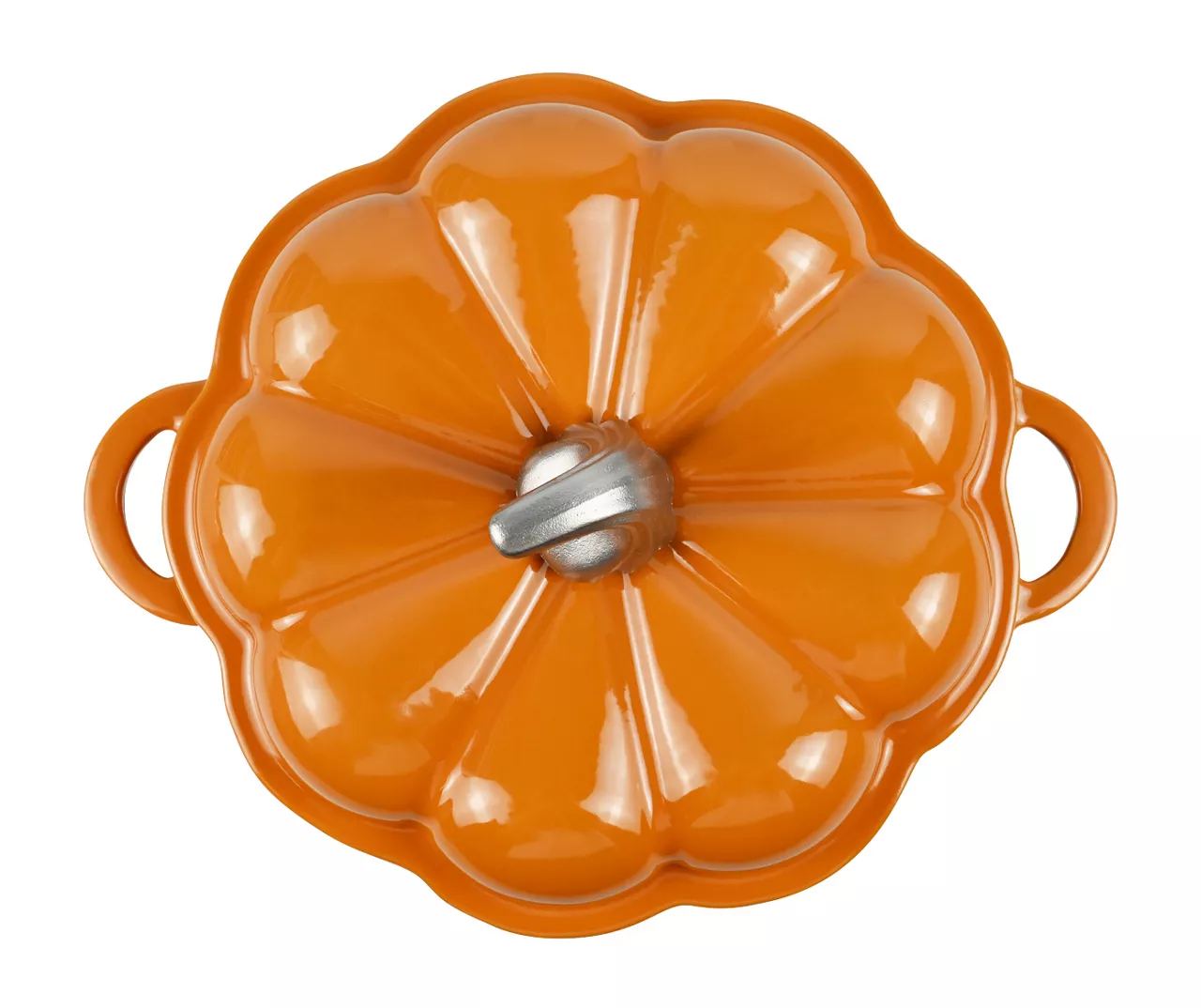 Pumpkin Enameled Cast Iron Dutch Oven, 1.8 Qt. 5 Pumpkin Enameled Cast Iron Dutch Oven, 1.8 Qt. - Image 5