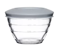 Glass Cooking Prep Cup With Lid