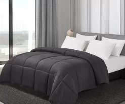 Down Alternative Box-Quilt Microfiber Comforter -Home Decor Store 810617454 A0 1