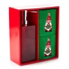 Red & Green Holiday Gnome 3-Piece Soap Pump & Towel Set