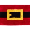 Santa's Workshop Red Santa Belt Bath Rug