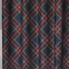 Santa's Workshop Navy & Red Plaid 13-Piece Shower Curtain Set
