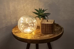 Glow-Up Warm White Cracked Glass Orb LED Light -Home Decor Store 810621582 A0 3