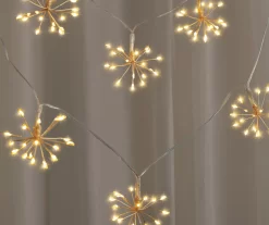 Glow-Up Warm White Starburst LED Fairy Light Set, 160-Lights