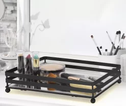 Brookstone 2-Bar Mirrored Vanity Tray -Home Decor Store 810625044 B0 2