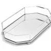 Chrome Geometric Mirrored Vanity Tray