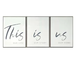 "This Is Us" 3-Piece Framed Art Set, (7.12" X 9.5")