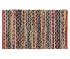 Agate Rainbow Zigzag Accent Rug, (24" X 36")