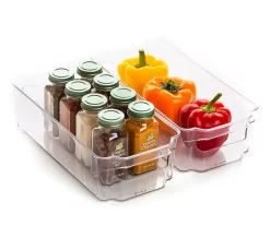 Bino Clear Stacker Storage Bins, 2-Pack -Home Decor Store 810651130 A0 2