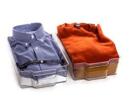 Bino Clear Stacker Storage Bins, 2-Pack -Home Decor Store 810651131 A0 2