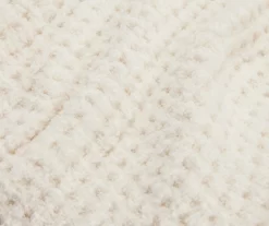 White Waffle-Knit Throw, (50" X 60") -Home Decor Store 810651182 A8 2