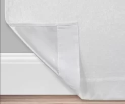 White Velvet Abstract Blackout Grommet Curtain Panel Pair, (63") -Home Decor Store 810651221 810651226 A0 3