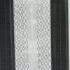 Waylon Black Lattice Sheer 4-Piece Curtain Panel Set, (84")