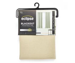 Green Blackout Rod Pocket Curtain Panel, (63")