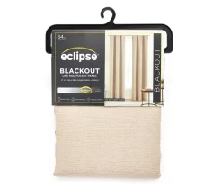 Taupe Blackout Rod Pocket Curtain Panel, (84")