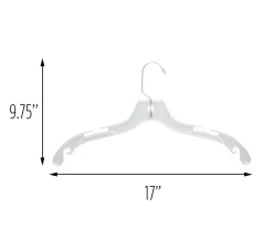 Clear Notched Plastic Hangers, 24-Pack -Home Decor Store 810669678 A0 3