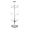 Chrome 3-Tier 18-Pair Revolving Shoe Tree