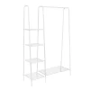 White A-Frame Freestanding Closet With Rack & Shelves