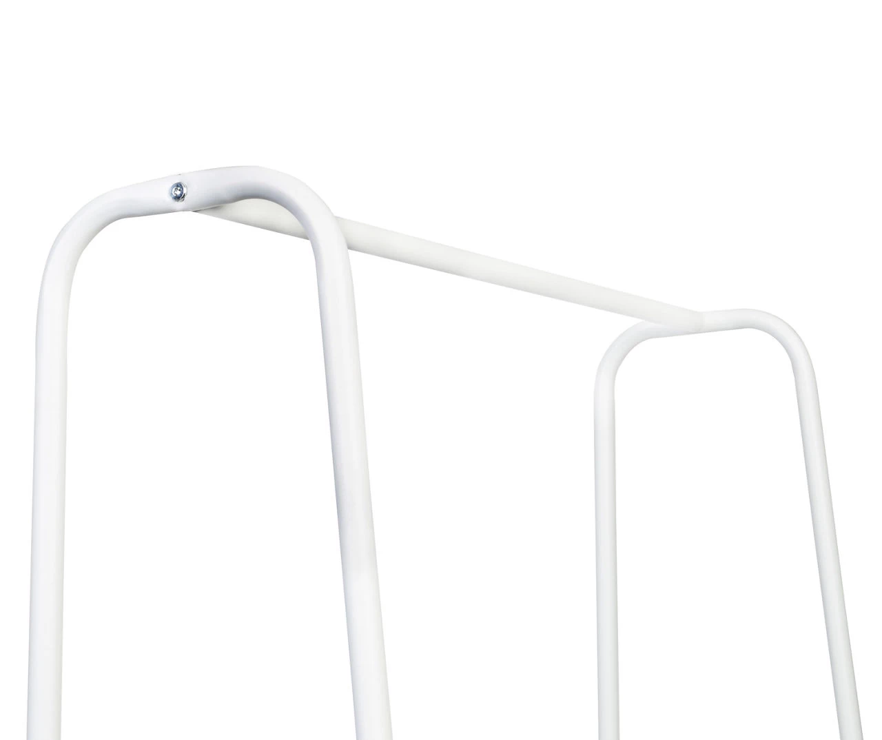 White A-Frame Freestanding Closet With Rack & Shelves 4 White A-Frame Freestanding Closet With Rack & Shelves - Image 4