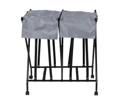 Black & Gray Double Bounce-Back Laundry Hamper -Home Decor Store 810669700 A0 3