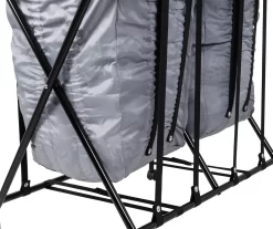 Black & Gray Double Bounce-Back Laundry Hamper -Home Decor Store 810669700 A0 5