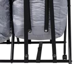 Black & Gray Double Bounce-Back Laundry Hamper -Home Decor Store 810669700 A0 6