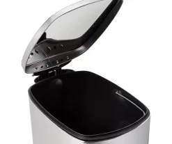 Stainless Steel 10.5-Gal. Pedal Soft-Close Slim Trash Can -Home Decor Store 810669702 A0 4