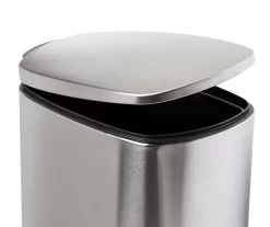 Stainless Steel 10.5-Gal. Pedal Soft-Close Slim Trash Can -Home Decor Store 810669702 A0 5