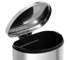 Stainless Steel 10.5-Gal. Pedal Soft-Close Trash Can -Home Decor Store 810669703 A0 5