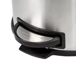 Stainless Steel & Black 8-Gal. Round Pedal Trash Can 9 Stainless Steel & Black 8-Gal. Round Pedal Trash Can -Home Decor Store 810669705 A0 4