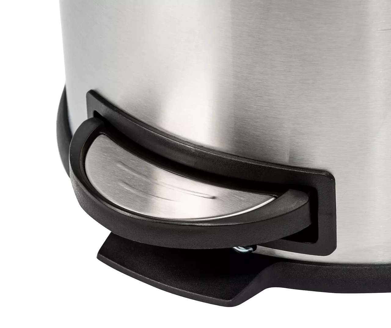 Stainless Steel & Black 8-Gal. Round Pedal Trash Can 4 Stainless Steel & Black 8-Gal. Round Pedal Trash Can - Image 4
