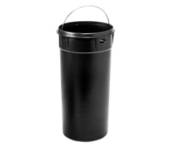 Stainless Steel & Black 8-Gal. Round Pedal Trash Can 10 Stainless Steel & Black 8-Gal. Round Pedal Trash Can -Home Decor Store 810669705 A0 5