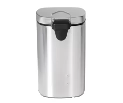 Stainless Steel 3-Gal. Rounded-Square Pedal Soft-Close Trash Can 11 Stainless Steel 3-Gal. Rounded-Square Pedal Soft-Close Trash Can -Home Decor Store 810669707 A0 4