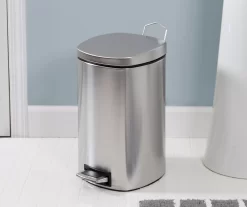 Stainless Steel 3-Gal. Rounded-Square Pedal Soft-Close Trash Can 14 Stainless Steel 3-Gal. Rounded-Square Pedal Soft-Close Trash Can -Home Decor Store 810669707 A0 7