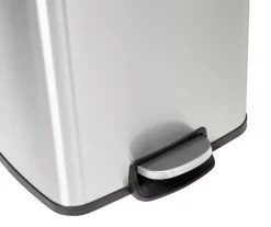 Stainless Steel Rectangular 2-Piece Pedal Soft-Close Trash Can Set -Home Decor Store 810669710 A0 5