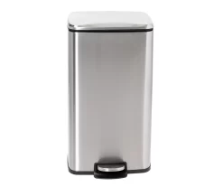 Stainless Steel Rectangular 2-Piece Pedal Soft-Close Trash Can Set -Home Decor Store 810669710 A0 6