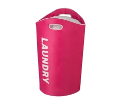 "Laundry" Pink Laundry Hamper