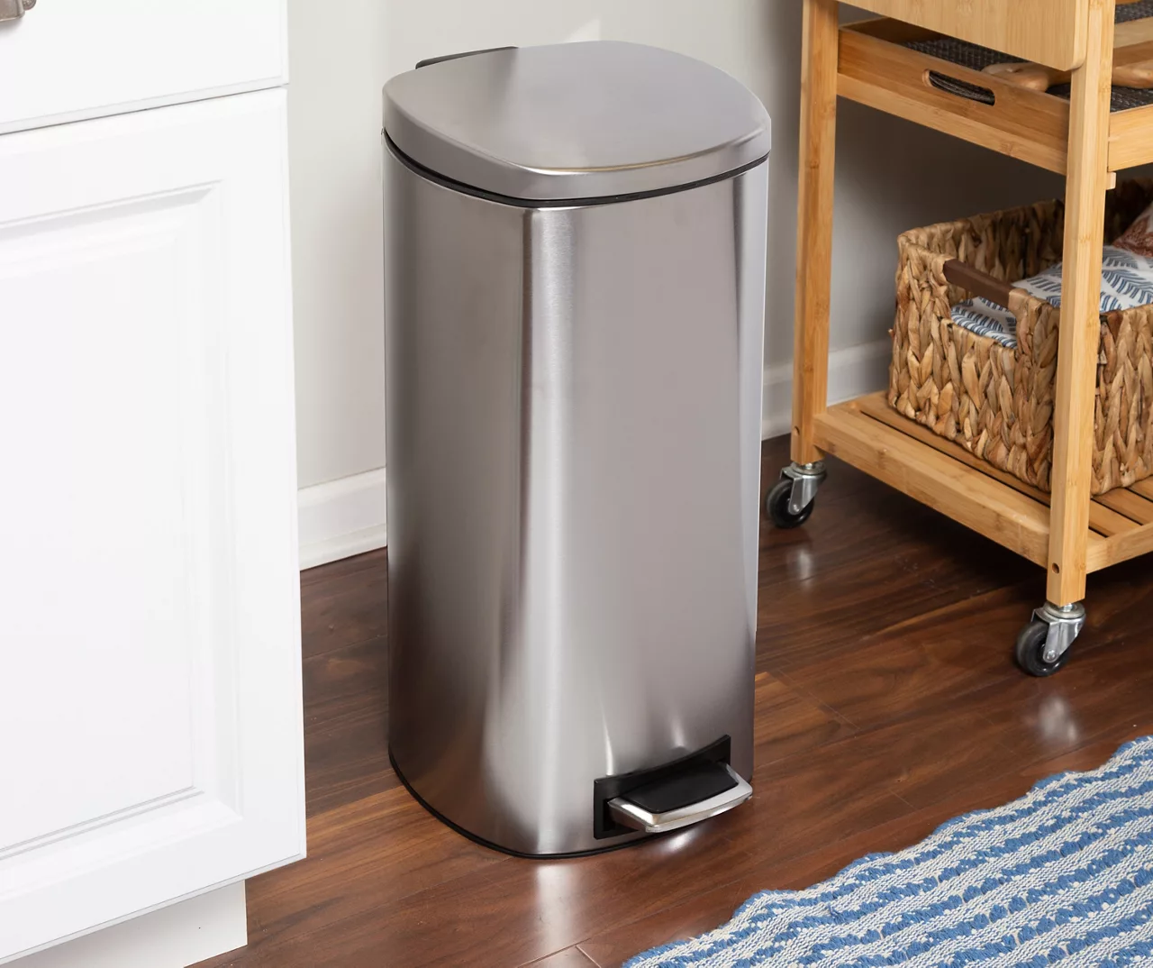 Stainless Steel 8-Gal. Pedal Soft-Close Trash Can 7 Stainless Steel 8-Gal. Pedal Soft-Close Trash Can - Image 7