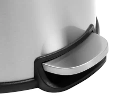 Stainless Steel & Black 8-Gal. Round Pedal Soft-Close Trash Can -Home Decor Store 810669722 A0 4