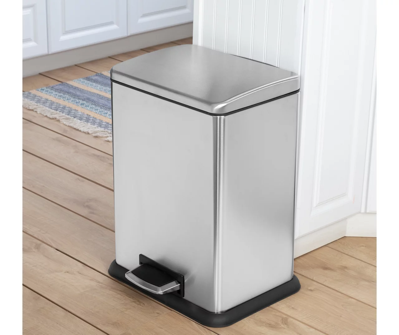 Stainless Steel 15.3-Gal. Rectangular Pedal Soft-Close Trash Can 7 Stainless Steel 15.3-Gal. Rectangular Pedal Soft-Close Trash Can - Image 7